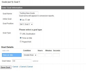 google analytics new goal setup google analytics new goal setup